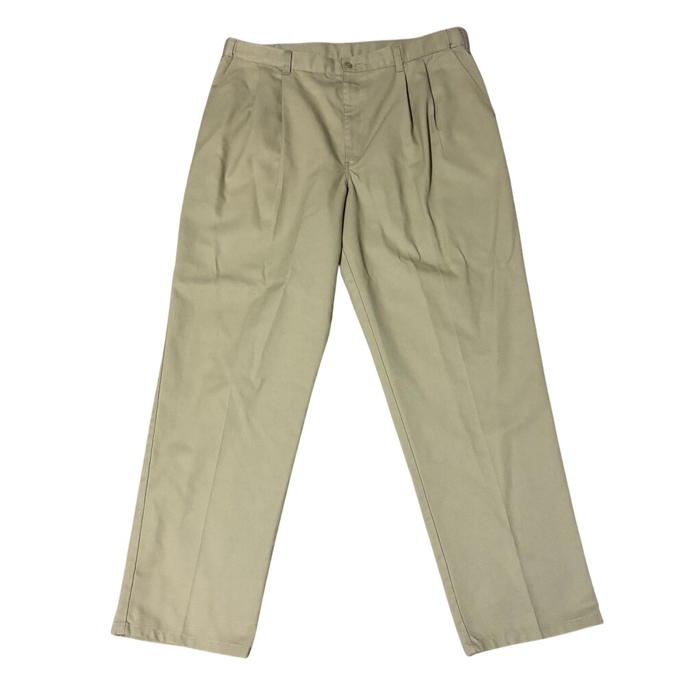 Dickies Pants Mens 38x32 Khaki Beige Work Stretch Waist Band Straight Leg Y2K